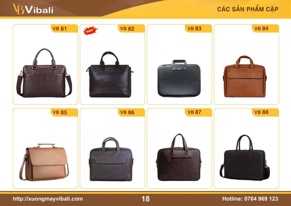 Các mẫu Cặp da mới nhất