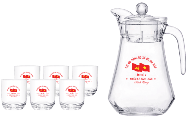 Inovina Nhà Sản Xuất Và Cung Cấp Quà Tặng Đại Hội Giá Tốt Nhất. bo binh ly thuy tinh INDO 2