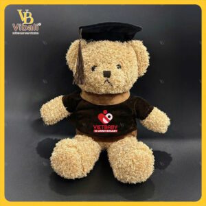 Gấu Bông Tốt Nghiệp thêu logo