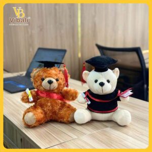 Gấu Bông Tốt Nghiệp thêu logo