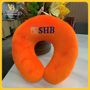 Gối Chữ U Bông Gòn In logo SHB