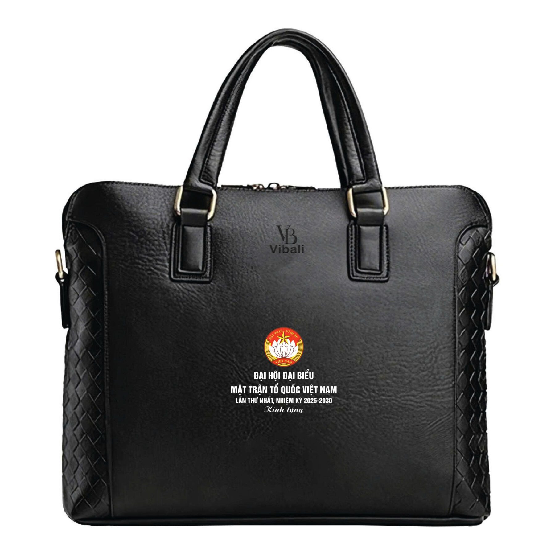 Cặp da quà tặng mặt trận tổ quốc - Xưởng sản xuất Cặp da in logo Mẫu cặp da mặt trận tổ quốc
