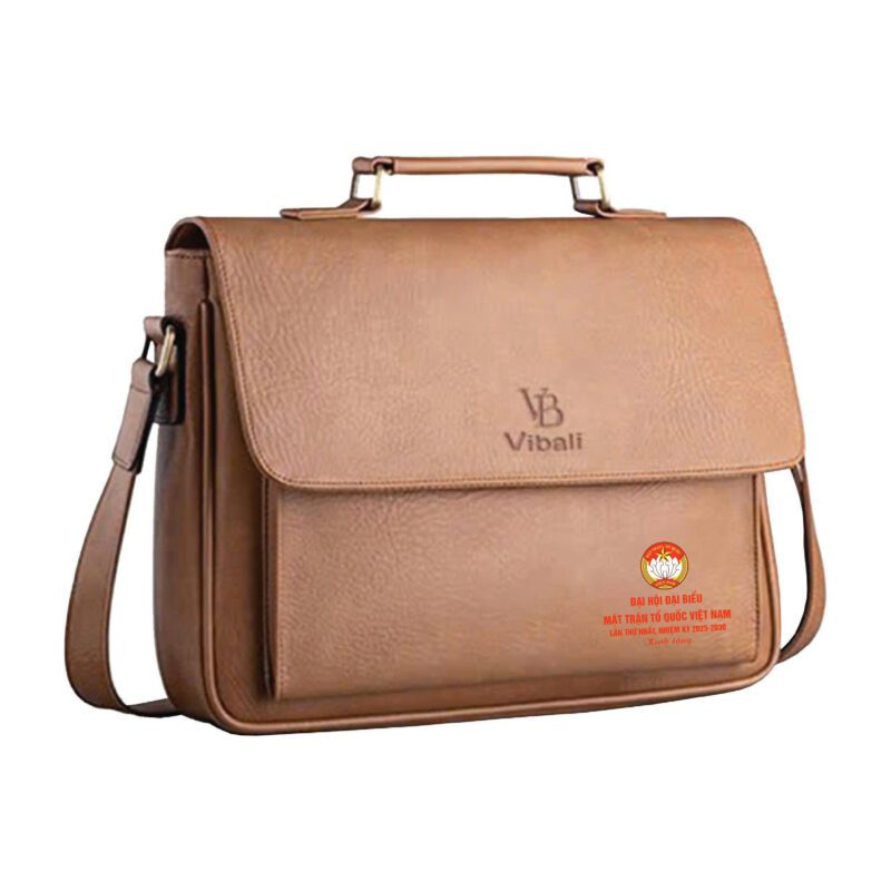 Quà tặng đại hội mặt trận tổ quốc ý nghĩa thiết thực Mẫu cặp da mặt trận tổ quốc