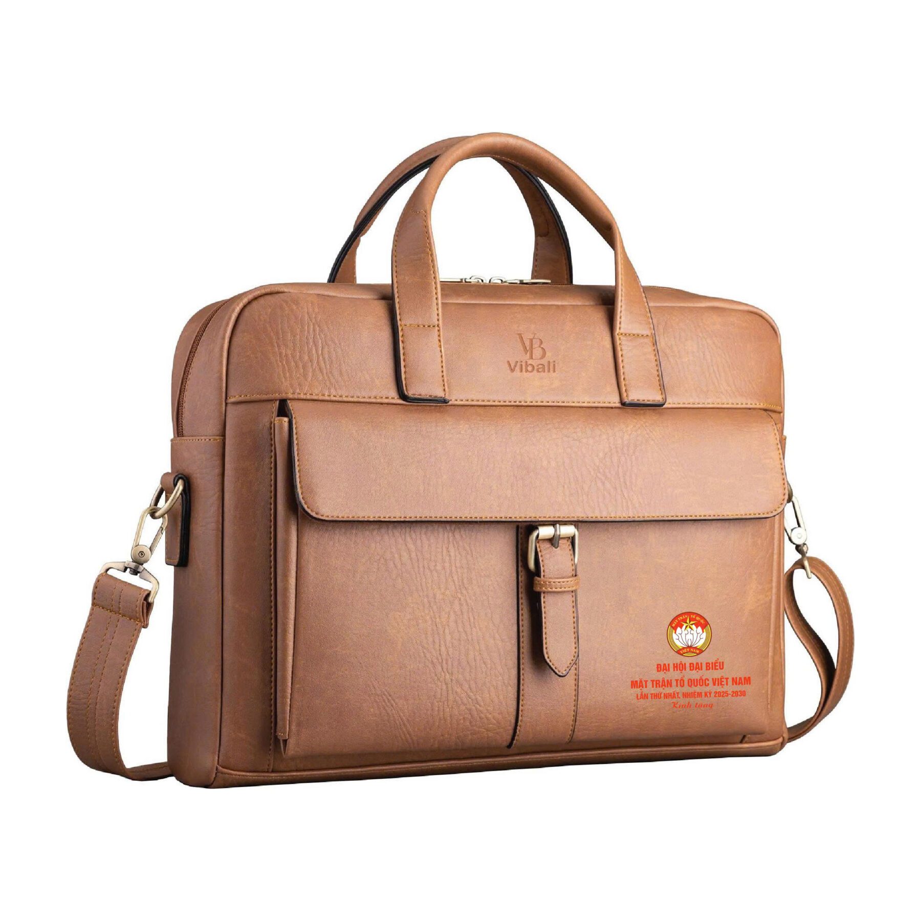 Cặp da quà tặng mặt trận tổ quốc - Xưởng sản xuất Cặp da in logo Mẫu cặp da mặt trận tổ quốc