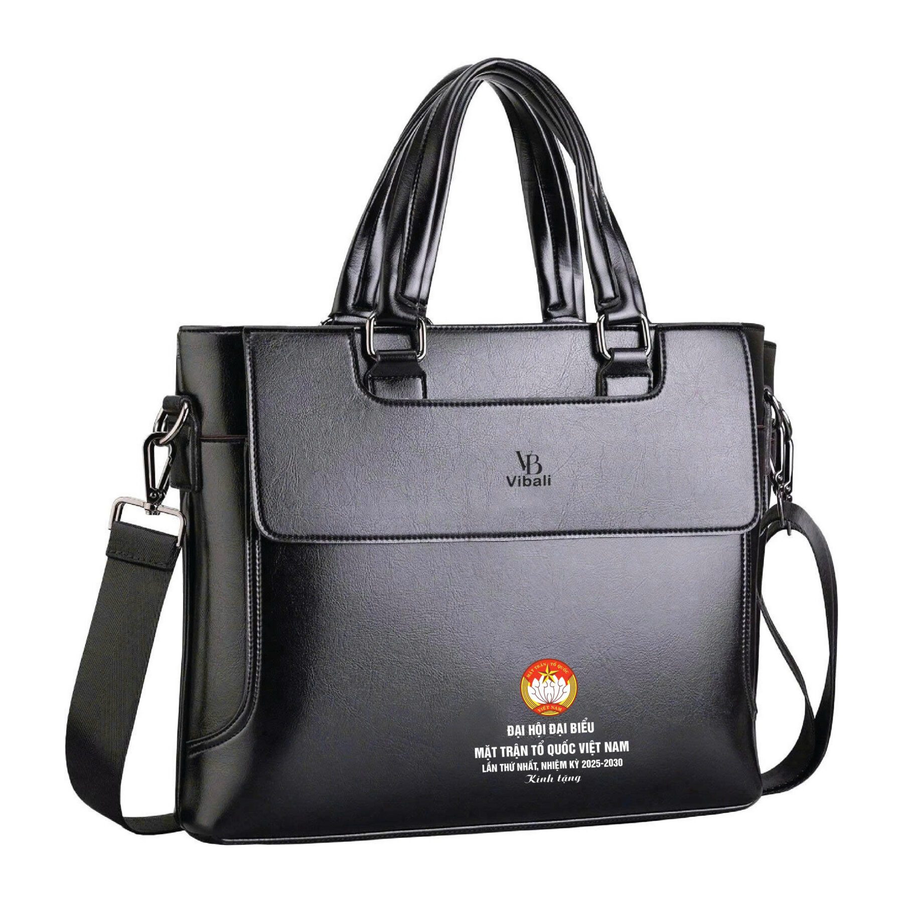 Cặp da quà tặng mặt trận tổ quốc - Xưởng sản xuất Cặp da in logo Mẫu cặp da mặt trận tổ quốc