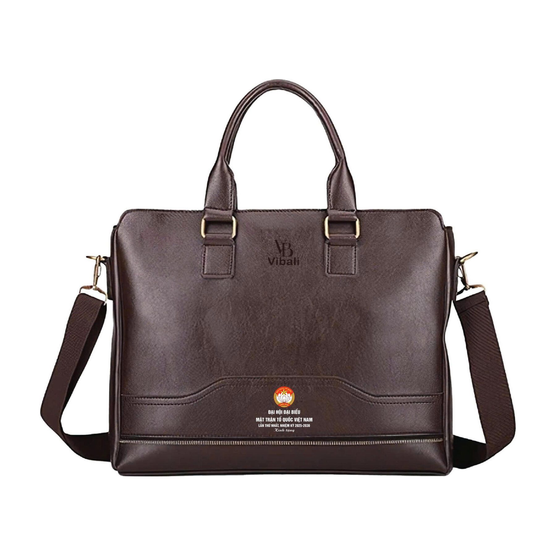 Cặp da quà tặng mặt trận tổ quốc - Xưởng sản xuất Cặp da in logo Mẫu cặp da mặt trận tổ quốc