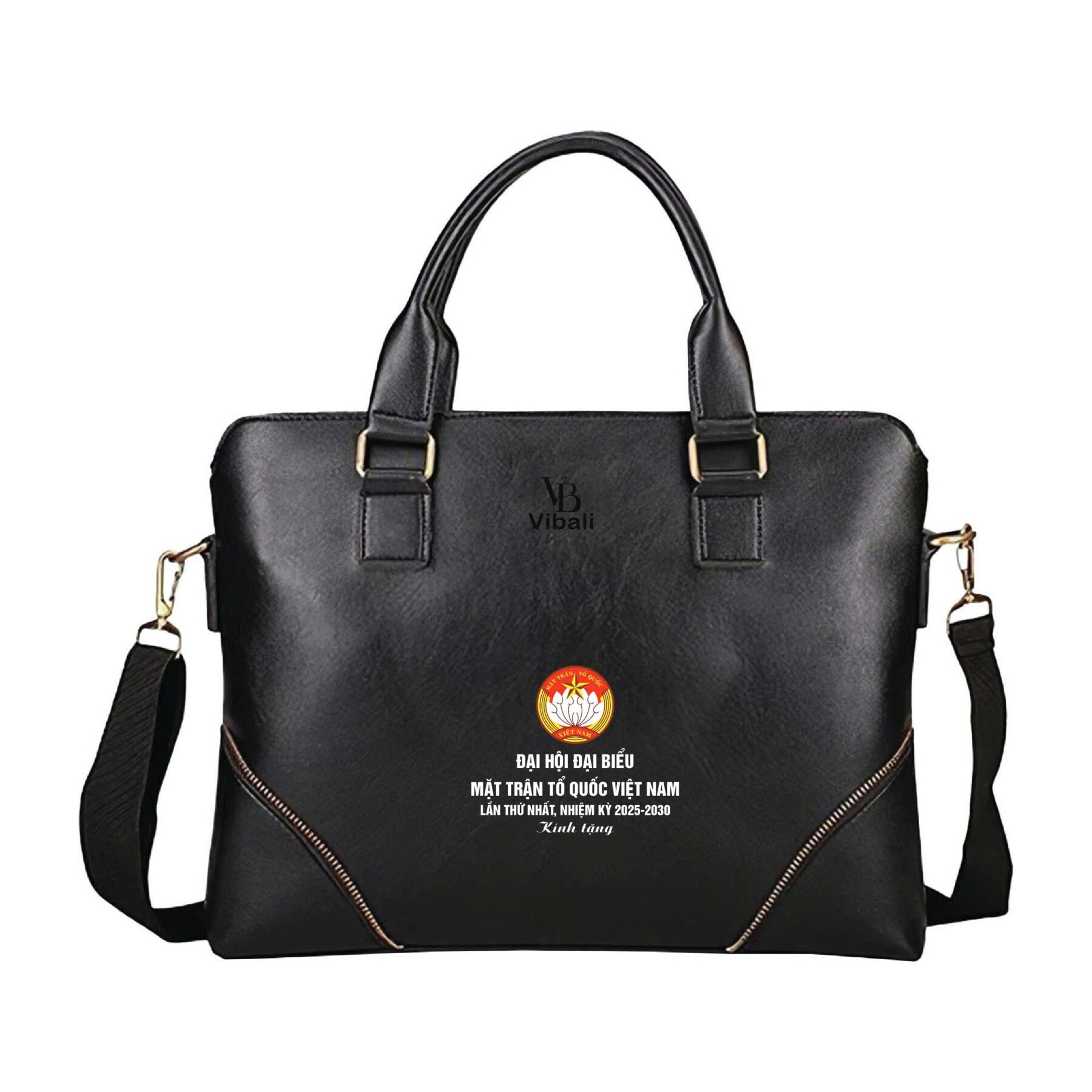 Cặp da quà tặng mặt trận tổ quốc - Xưởng sản xuất Cặp da in logo Mẫu cặp da mặt trận tổ quốc