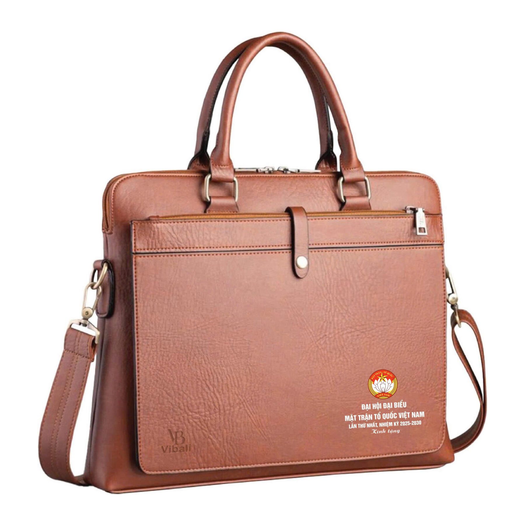 Cặp da quà tặng mặt trận tổ quốc - Xưởng sản xuất Cặp da in logo Mẫu cặp da mặt trận tổ quốc