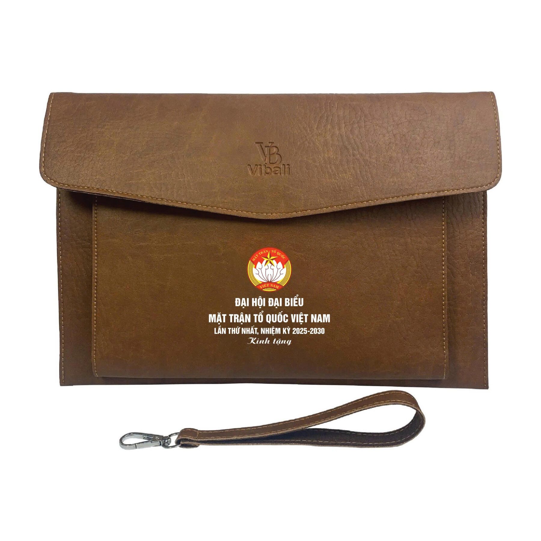 Cặp da quà tặng mặt trận tổ quốc - Xưởng sản xuất Cặp da in logo Mẫu cặp da mặt trận tổ quốc