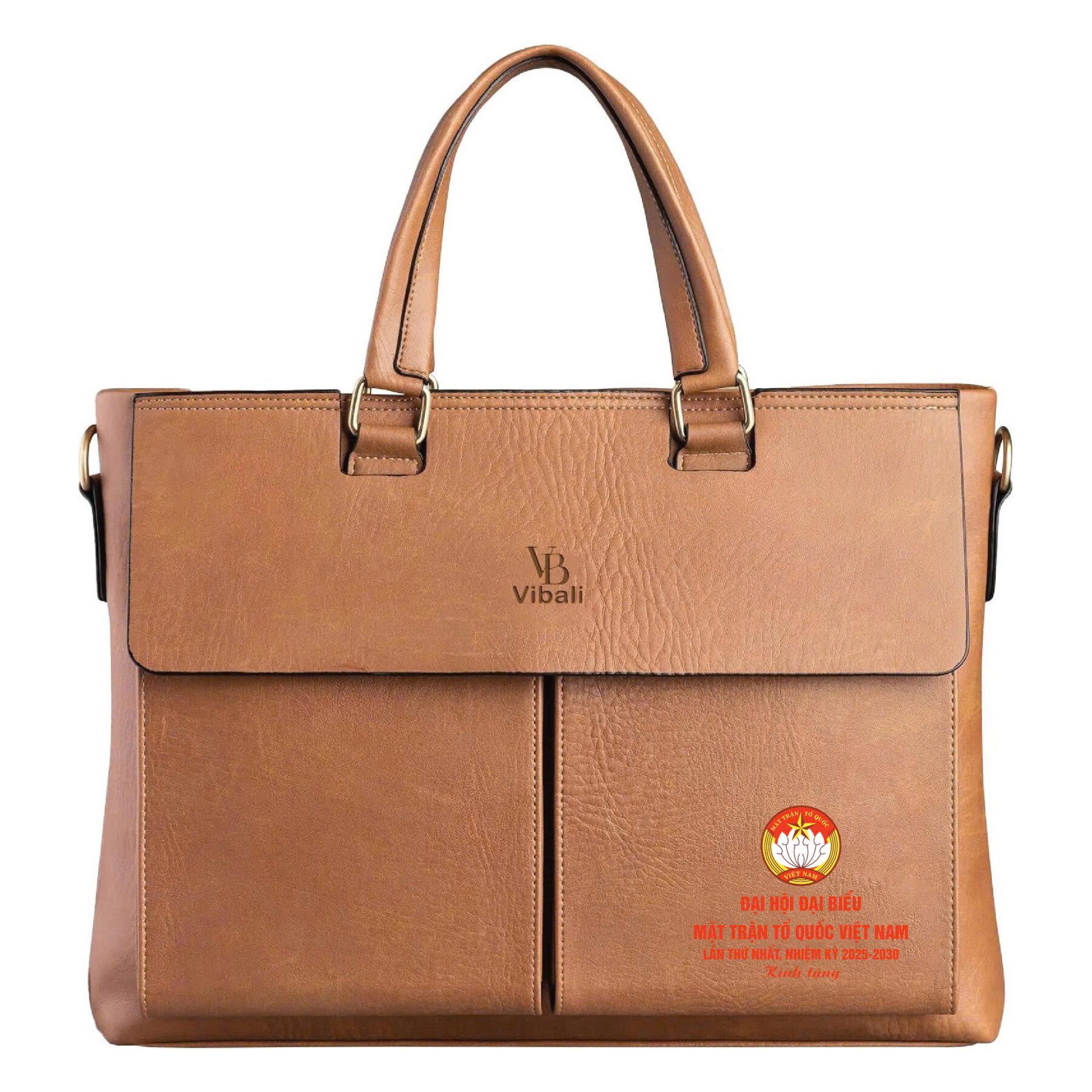 Cặp da quà tặng mặt trận tổ quốc - Xưởng sản xuất Cặp da in logo Mẫu cặp da mặt trận tổ quốc