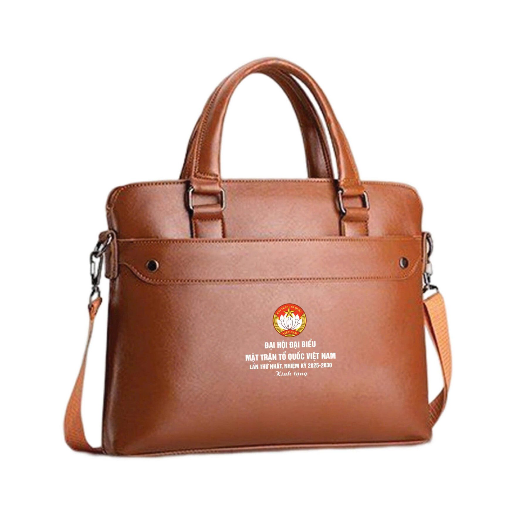Cặp da quà tặng mặt trận tổ quốc - Xưởng sản xuất Cặp da in logo Mẫu cặp da mặt trận tổ quốc