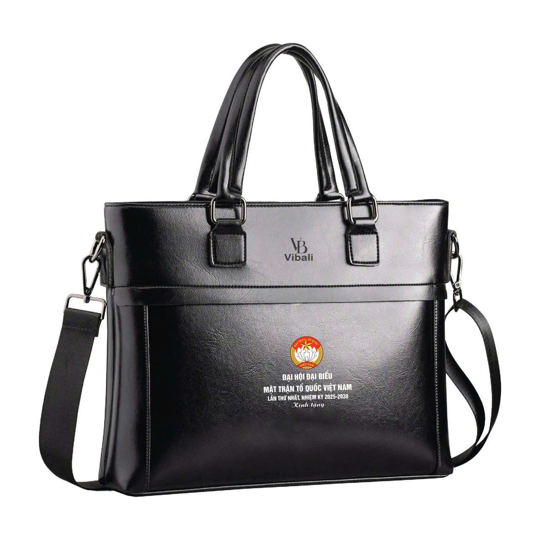 Cặp da quà tặng mặt trận tổ quốc - Xưởng sản xuất Cặp da in logo Mẫu cặp da mặt trận tổ quốc