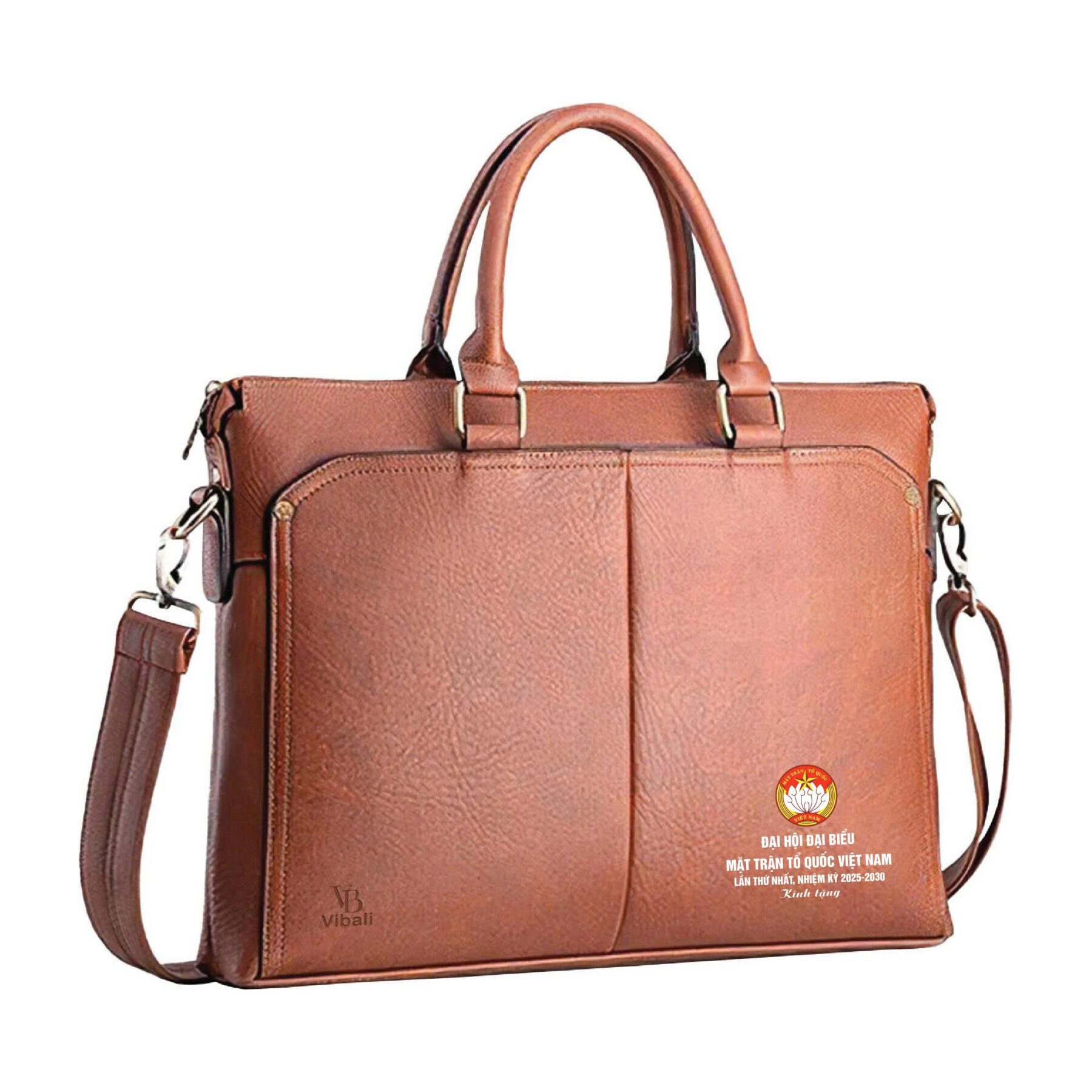 Cặp da quà tặng mặt trận tổ quốc - Xưởng sản xuất Cặp da in logo Mẫu cặp da mặt trận tổ quốc