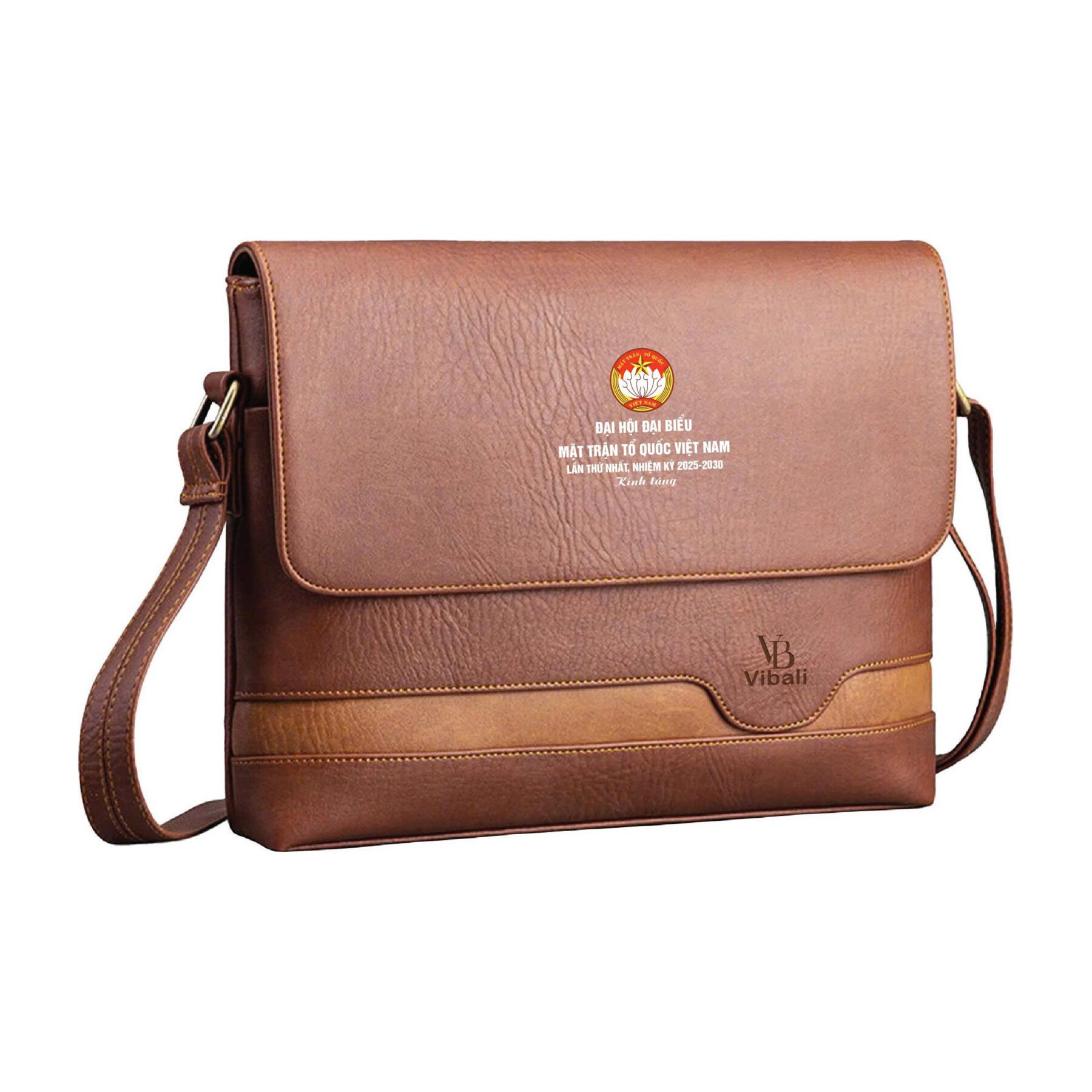 Cặp da quà tặng mặt trận tổ quốc - Xưởng sản xuất Cặp da in logo Mẫu cặp da mặt trận tổ quốc