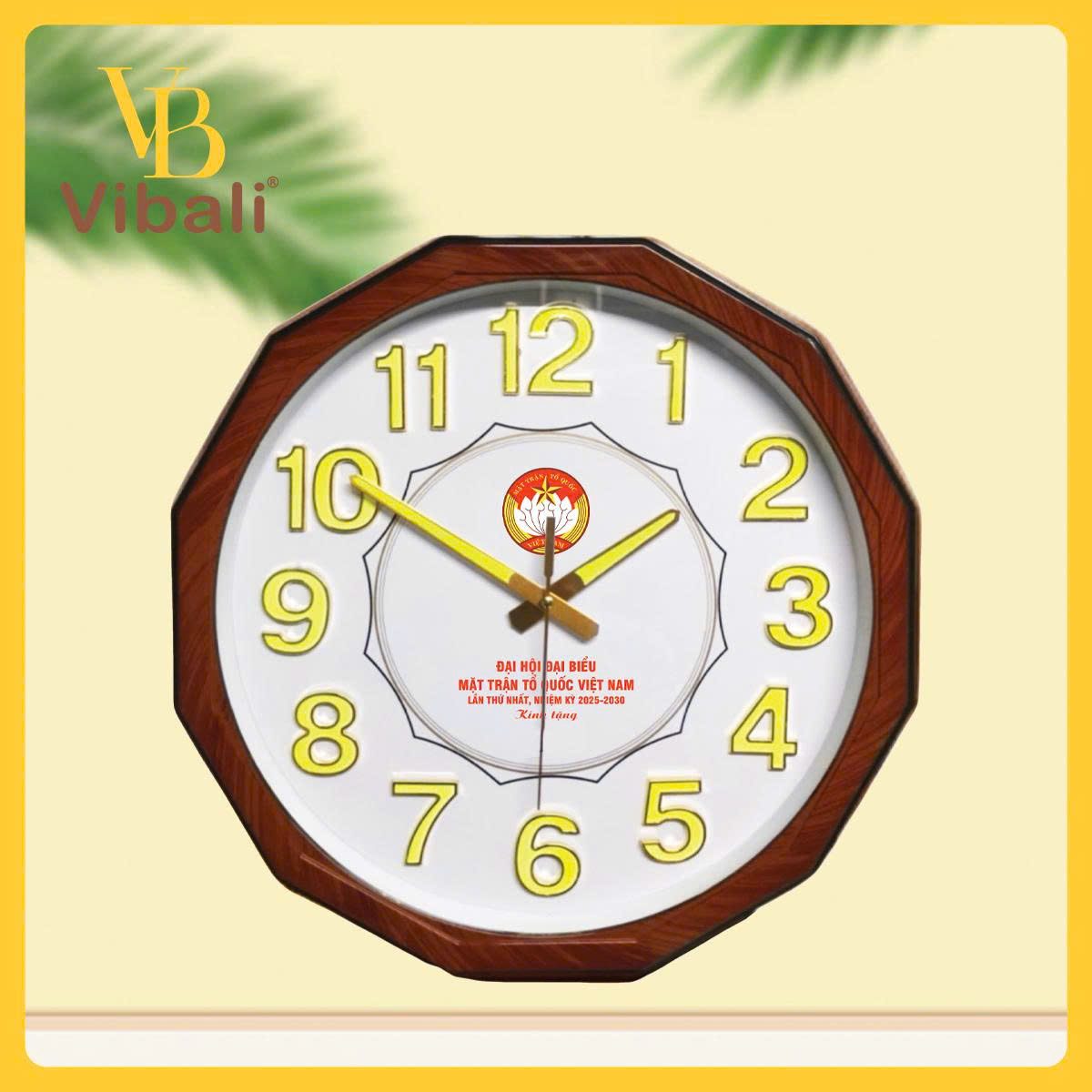 Quà tặng đại hội mặt trận tổ quốc ý nghĩa thiết thực đồng hồ in logo quà tặng mặt trận tổ quốc