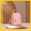 Balo da nữ VBBD01 Balo da cho nu mau hong phan VBBD01