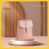 Balo da nữ VBBD08 Balo da nu mau hong phan VBBD08