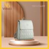 Balo da nữ VBBD09 Balo da nu mau xanh ngoc VBBD09