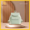 Balo da nữ VBBD03 Balo da nu nap gap mau xanh ngoc VBBD03