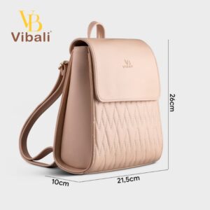 Balo da nữ VBBD09 Balo da thời trang nữ cỡ trung VBBD09