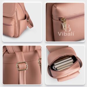 Balo da nữ VBBD10 Balo da thời trang nữ cỡ trung VBBD10