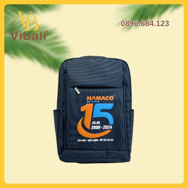 Top mẫu Balo laptop công sở in logo được ưa chuộng 2026 Balo laptop quà tặng HAMACO VBB053