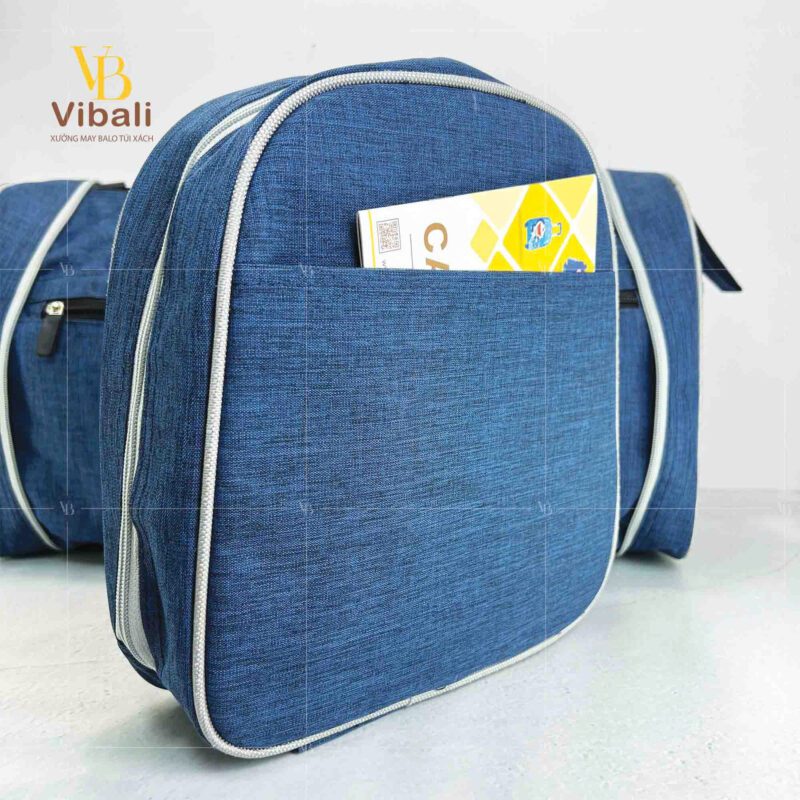 Túi du lịch xếp VBT023 Mẫu túi du lịch xếp vải bố màu xanh VBT023