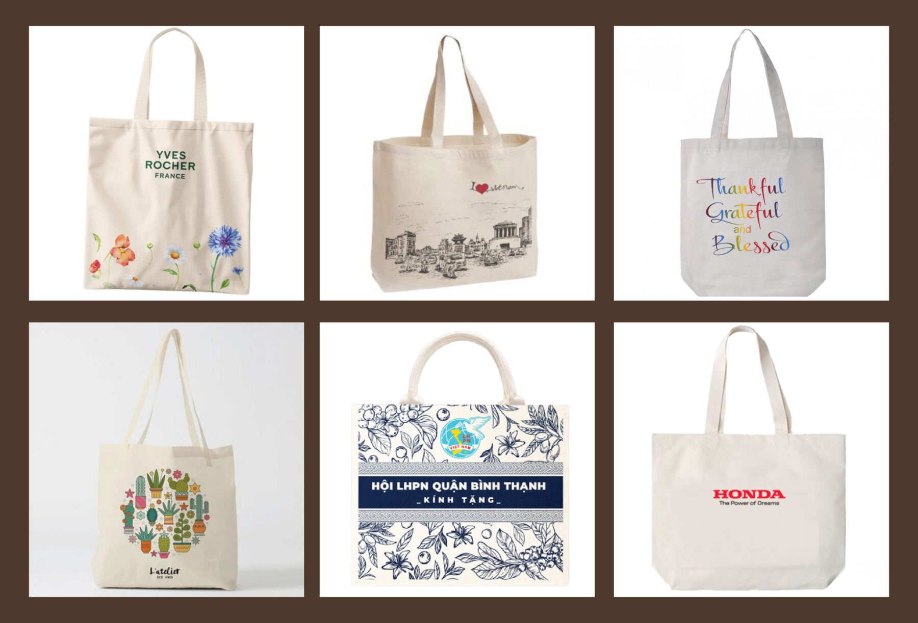 Vibali - Xưởng sản xuất túi vải theo yêu cầu in logo giá rẻ tại Hồ Chí Minh Tui vai Canvas san xuat theo yeu cau