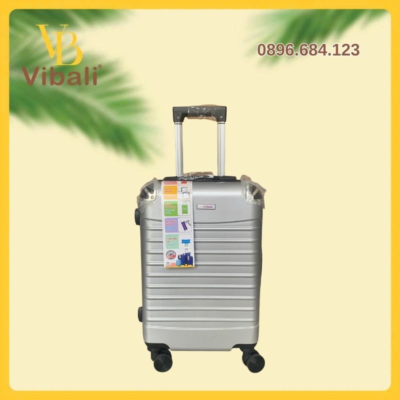 Vali nhựa ABS màu xám VBV003