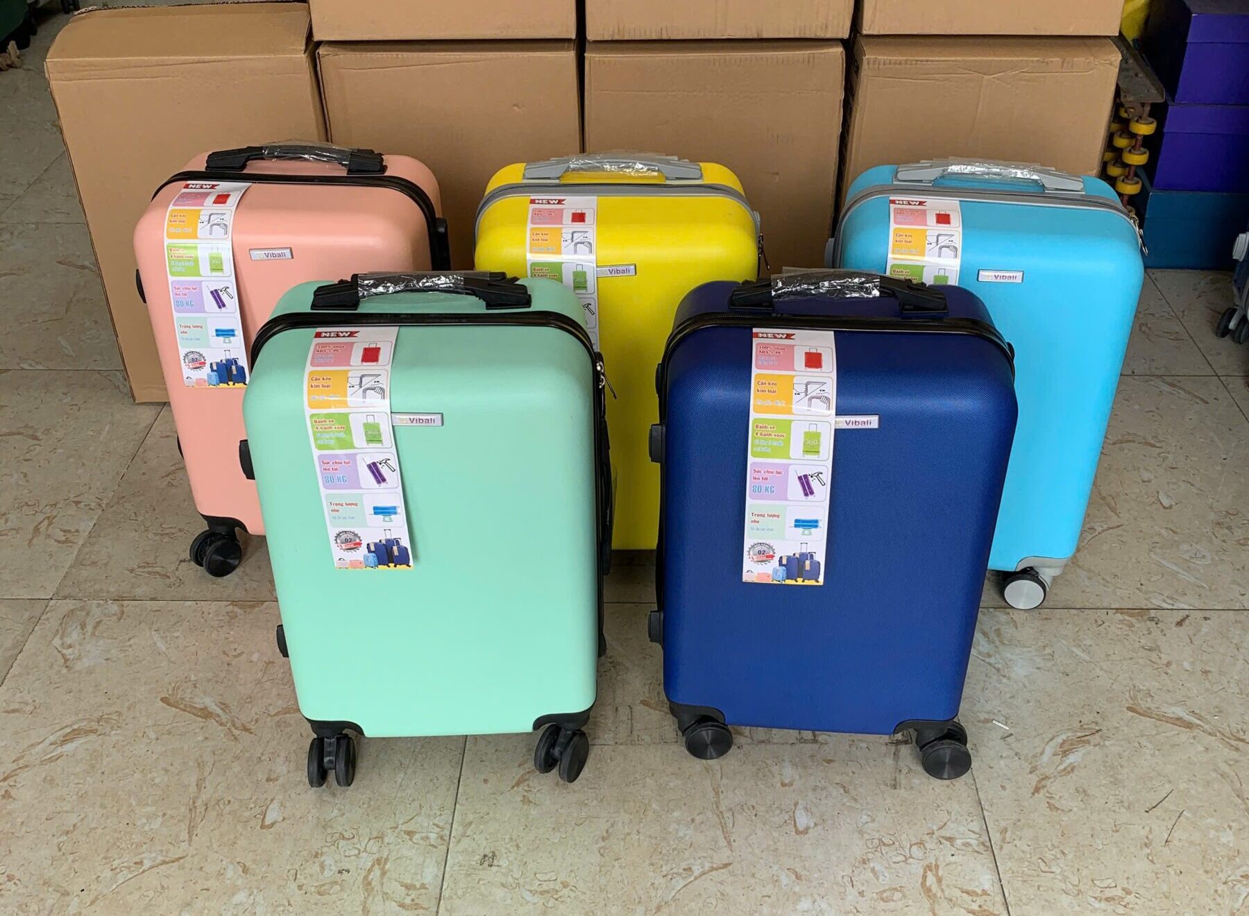 vali kéo du lịch nhựa ABS VBV040