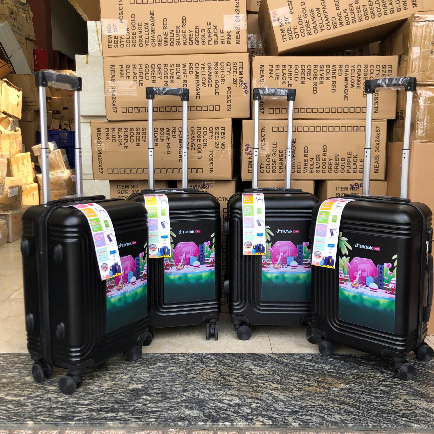 vali kéo du lịch nhựa ABS VBV010