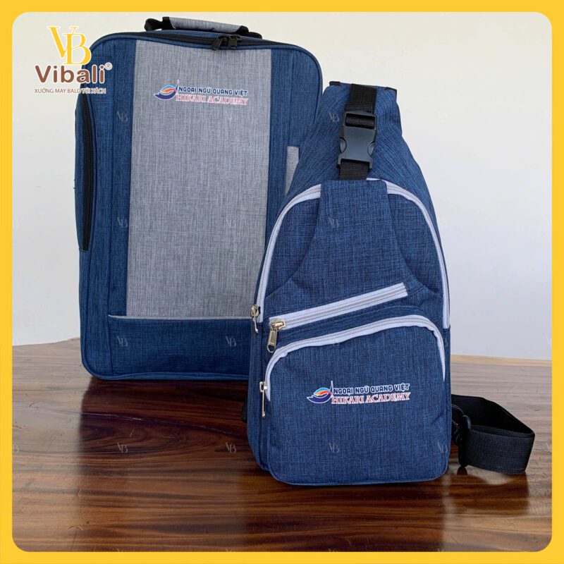 Balo sinh viên Ngoại ngữ Quang Việt VBB077 SET QUÀ TẶNG Balo sinh viên Ngoại ngữ Quang Việt VBB077