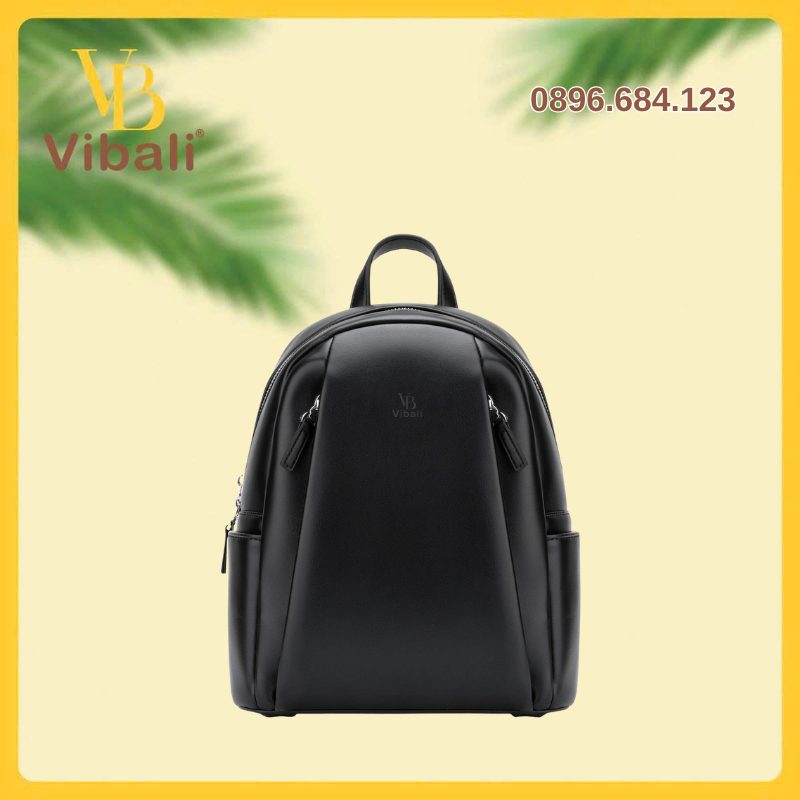 Balo casual den don sac phoi layer