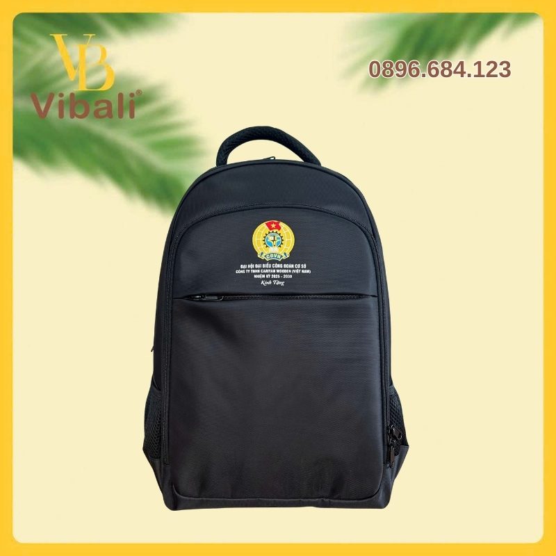 Balo qua tang cong doan dung laptop chong nuoc