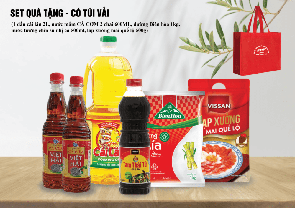 Gợi ý 25+ set quà tết cho nhân viên, người lao động mà doanh nghiệp nên chọn SET QUA TANG TET 01