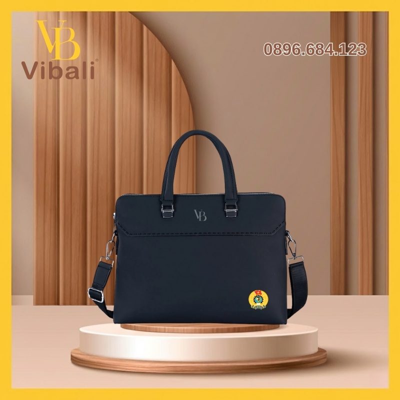 túi xách da quà tặng đại hội công đoàn in logo