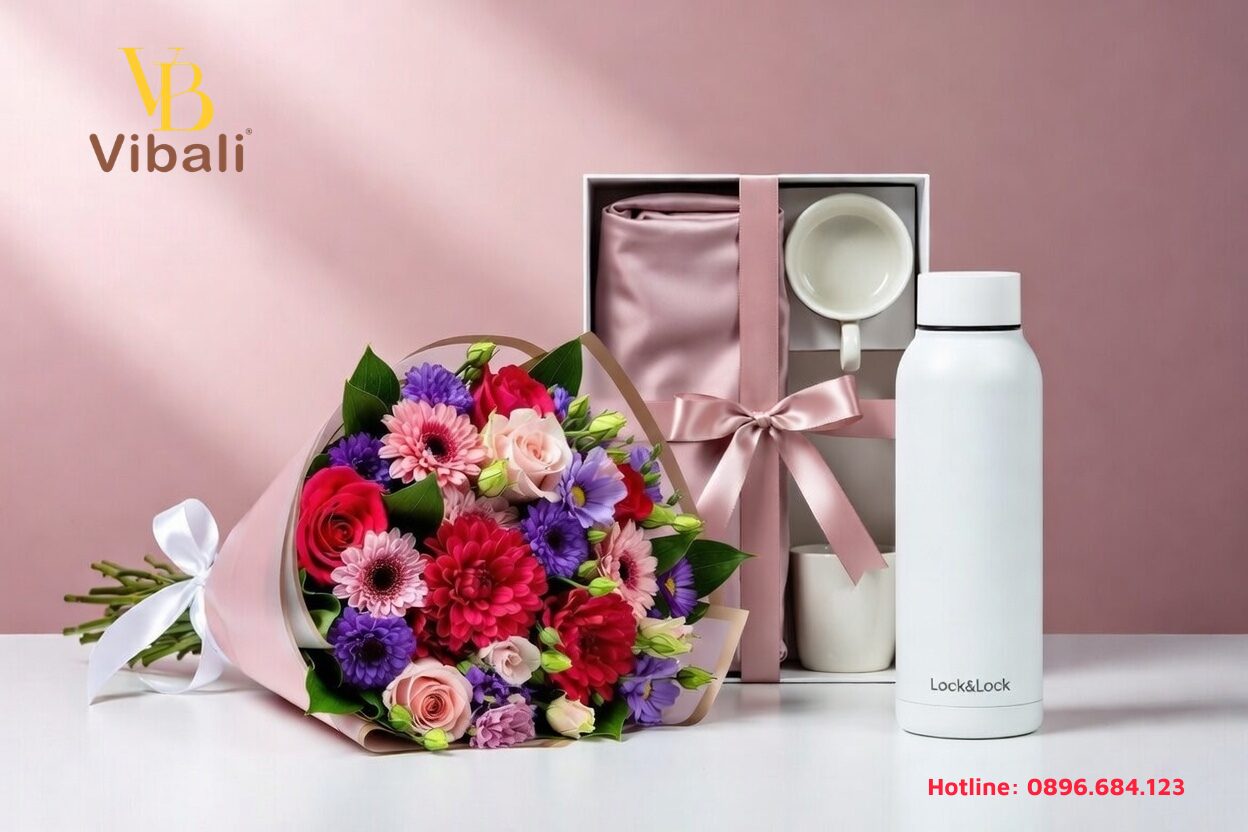 Gợi ý mẫu túi xách da in logo quà tặng công ty 8/3 ý nghĩa, thiết thực Set qua tang phai nu duoc ua chuong 2026