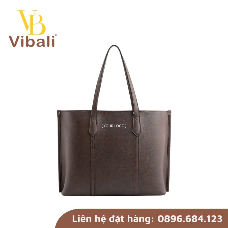 Gợi ý mẫu túi xách da in logo quà tặng công ty 8/3 ý nghĩa, thiết thực tui xach da nu mau nau