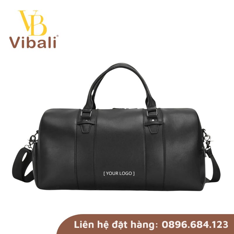 Túi trống du lịch in logo - Quà tặng nhân viên dịp Lễ Lao Động 2026 Túi trống du lịch in logo cao cấp làm bằng da PU