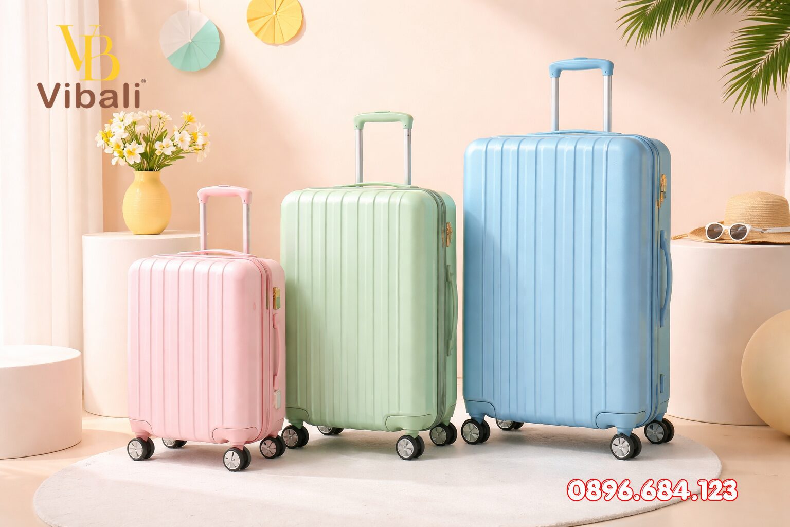 phân loại các kích thước vali kéo in logo làm quà tặng được ưa chuộng