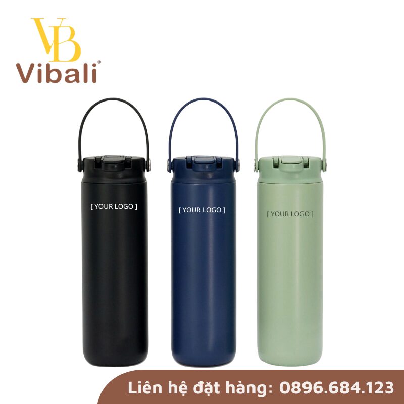 bình giữ nhiệt in logo quà tặng chăm sóc sức khỏe nhân viên nữ