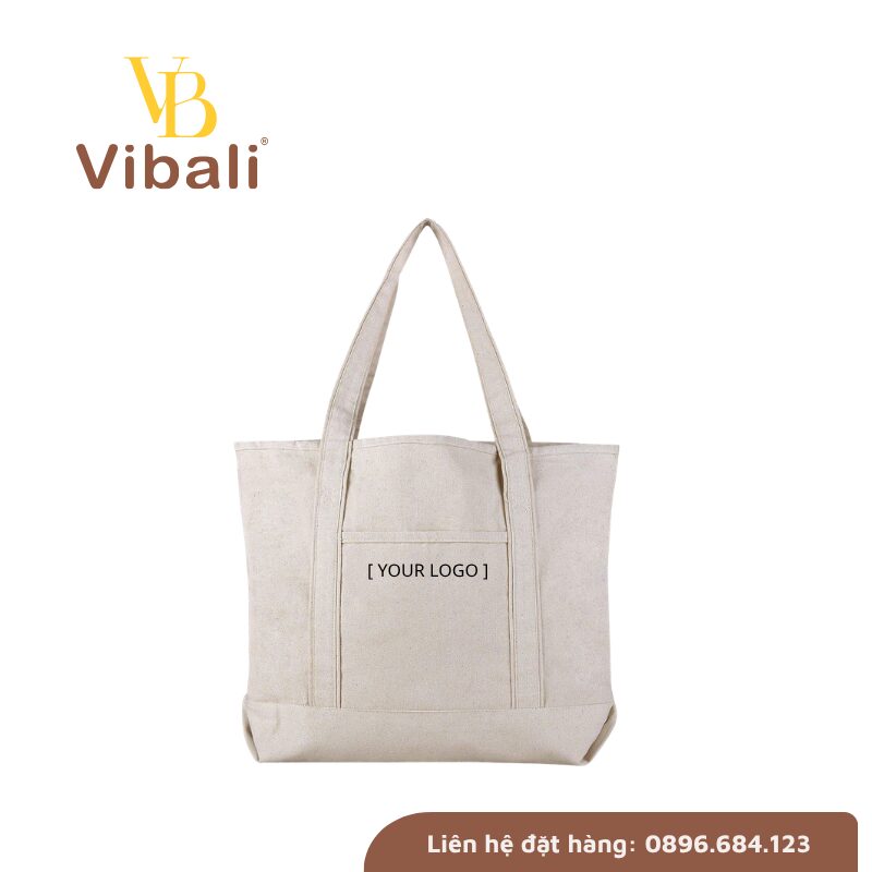 Túi canvas in logo tặng khách hàng với giá sỉ