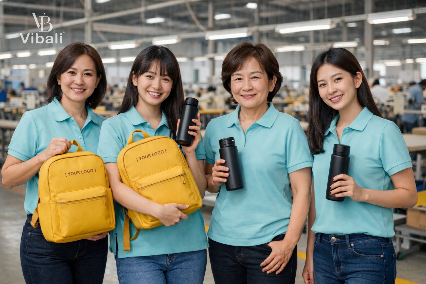 combo qua tang balo va binh giu nhiet lam qua tang nhan vien nu