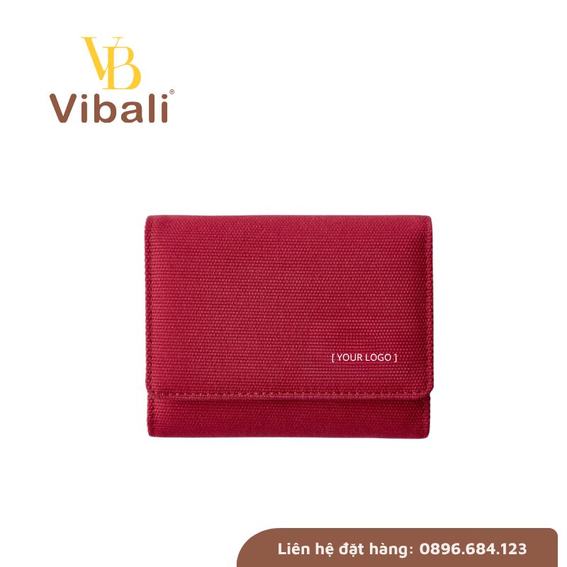 Quà tặng khách hàng nữ ví cầm tay in logo theo yêu cầu
