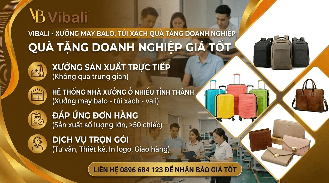 Vibali - Xưởng may túi vải in logo tại HCM uy tín, giá tốt nhất