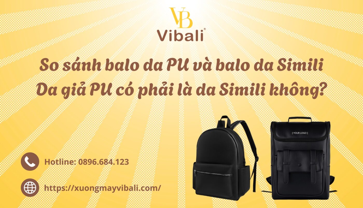 So sanh balo da PU va balo da Simili. Da gia PU co phai la da Simili khong