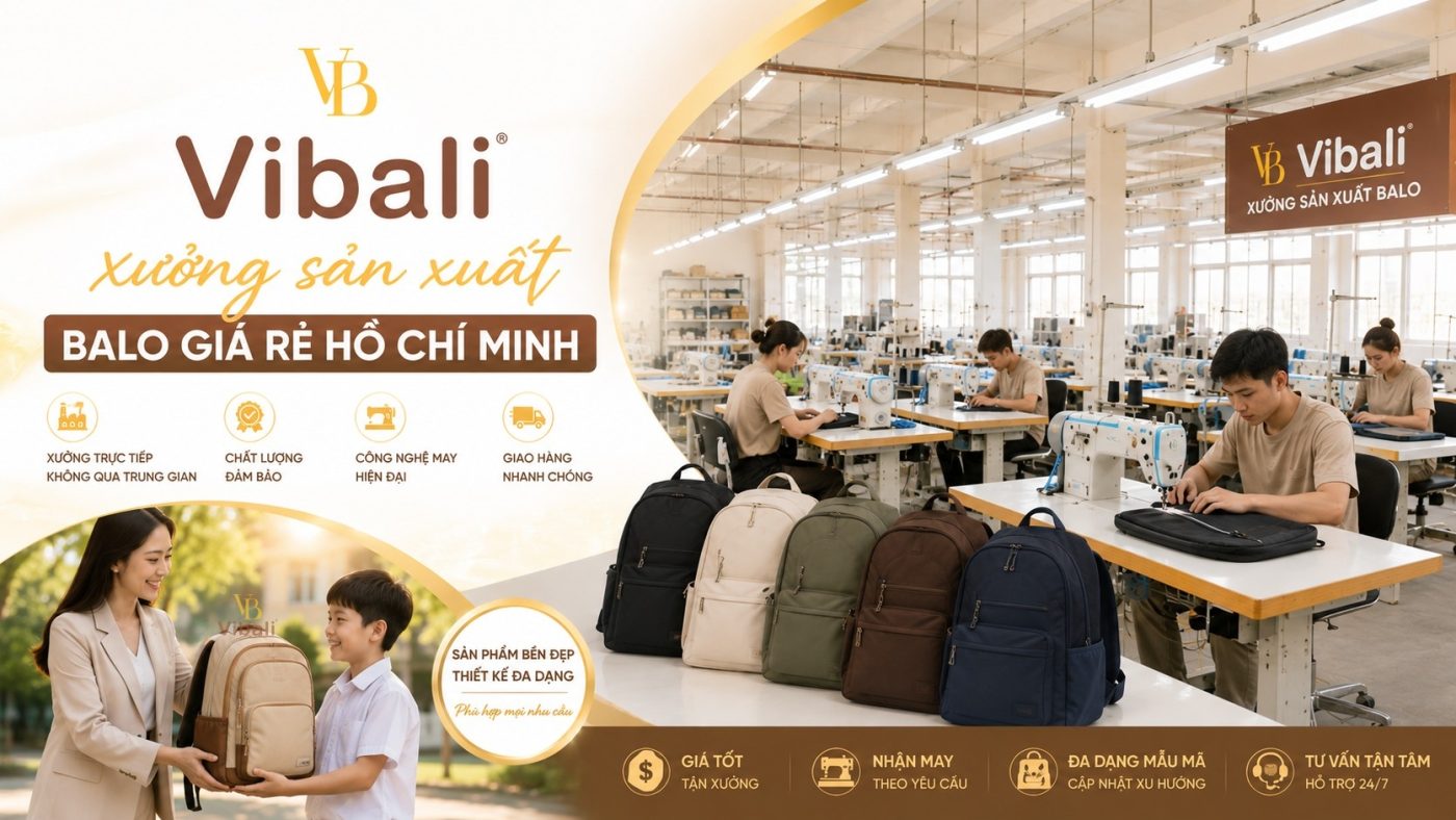 Top 3 xưởng sản xuất balo giá rẻ tại HCM xưởng sản xuất balo túi xách giá rẻ tại HCM