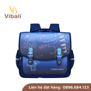 Vibali - Xưởng may cặp học sinh tiểu học theo yêu cầu giá tốt HCM cap cap 1 quai ngang hoa tiet chong gu