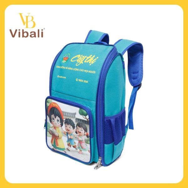 Balo tiểu học - in đơn vị tài trợ cháo cây thị VBB108