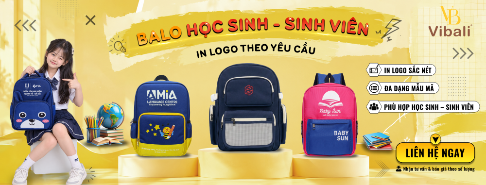 Balo Học Sinh – 7 Mẫu Đẹp Từ Xưởng Sản Xuất Vibali Banner học sinh sinh viên thiết kế sản xuất theo yêu cầu